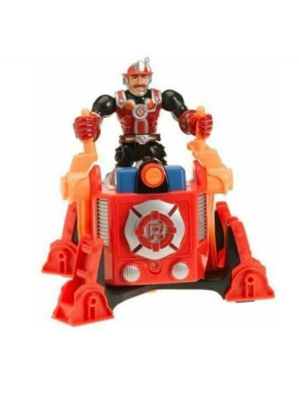 Rescue Heroes Firefighter Action Figure With Fire Rig Vintage Toy Playset 1999 F